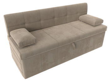 Кухонный прямой диван Лео, велюр