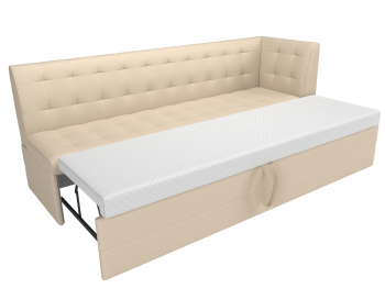 Кухонный диван Бриз с углом справа, экокожа