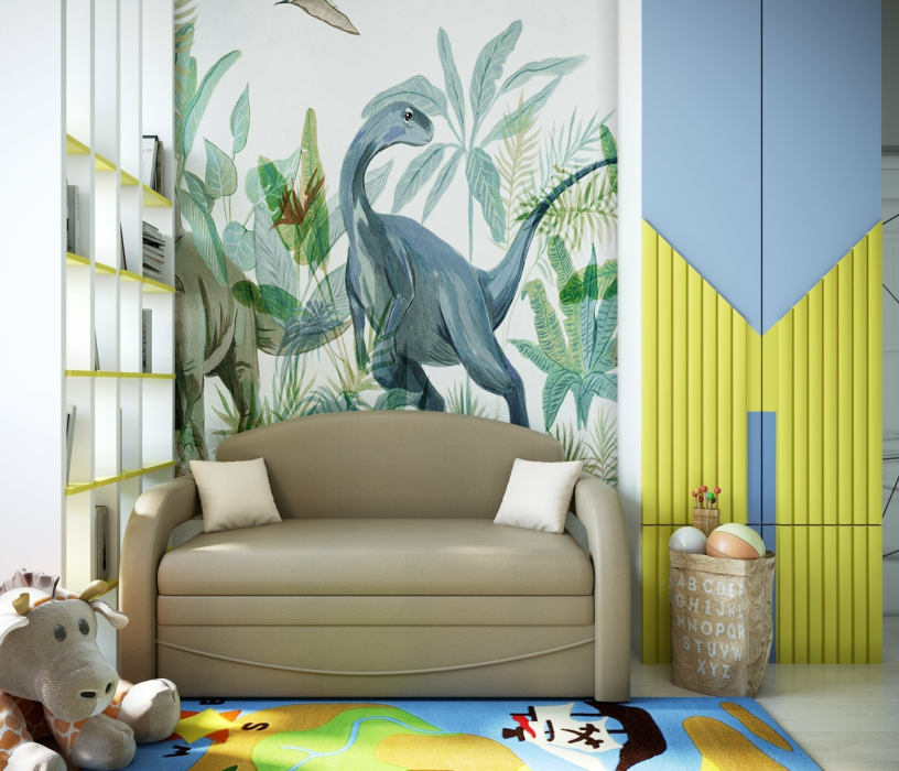 Детские диваны, Детский диван Алекс выкатной, рогожка