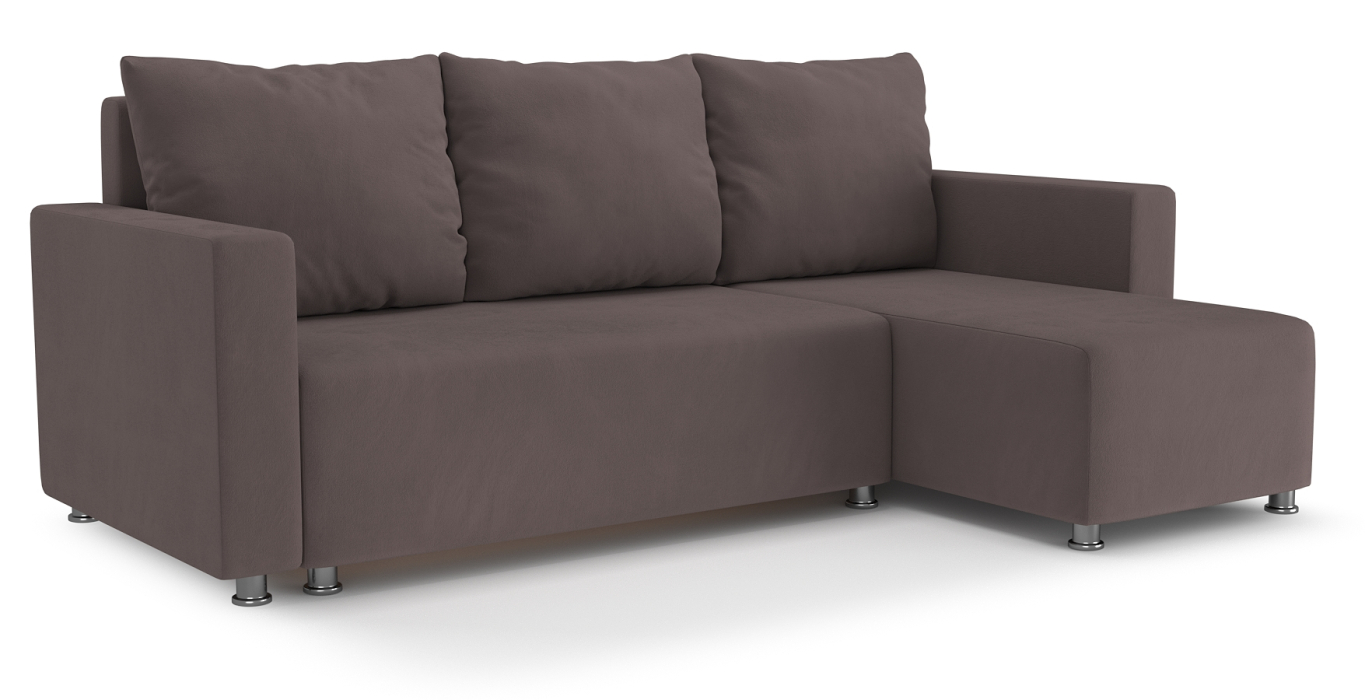 Диваны угловые в гостиную, Угловой диван Каир Lux 2 универсальный велюр