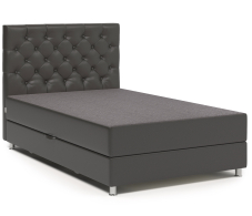 Мягкая кровать, Кровать тахта Шармэль 160 с подъемным механизмом, рогожка / экокожа