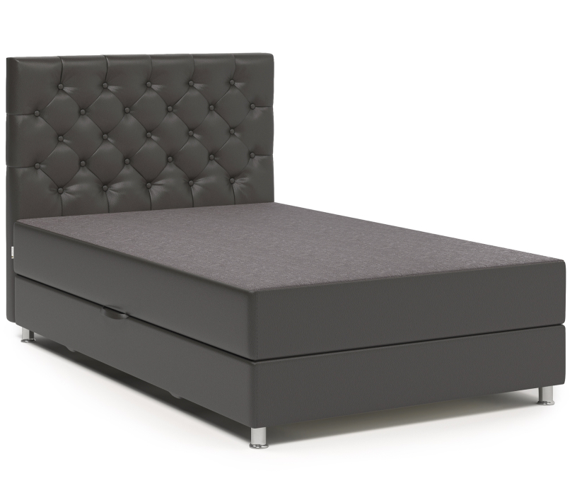 Мягкая кровать, Кровать тахта Шармэль 160 с подъемным механизмом, рогожка / экокожа