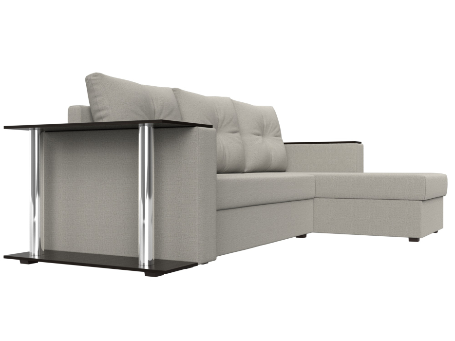 Диваны угловые в гостиную, Угловой диван Атланта правый угол, рогожка Амур