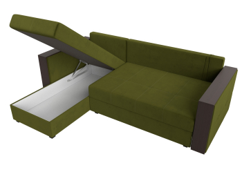 Угловой диван Валенсия Лайт левый угол, микровельвет