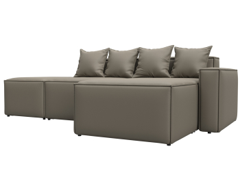 Диван угловой модульный Лига-063 угол правый, экокожа GRIFON