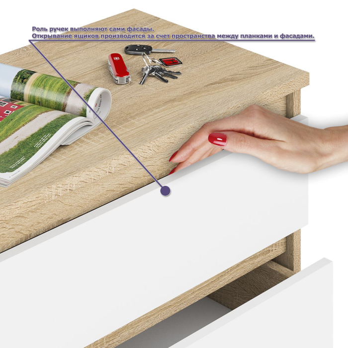 Домашние кабинеты, Набор мебели из углового компьютерного стола Мори МС-16 правого с книжной полкой и комода МК1200.10