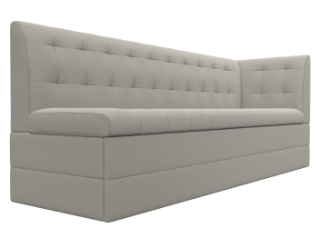 Диван кухонный Бриз с углом справа, рогожка Амур