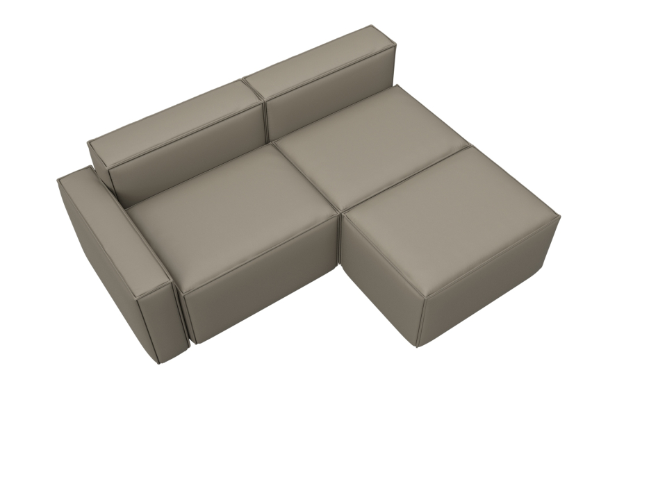 Диваны угловые в гостиную, Диван угловой модульный Лига-063 угол левый, экокожа GRIFON