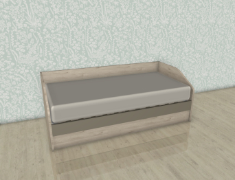 Модульная система Карина Кровать КР-118 Гикори Джексон светлый