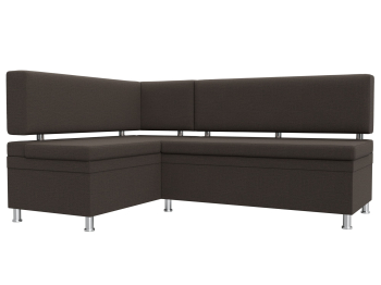 Диван кухонный угловой Стайл левый угол, рогожка Амур