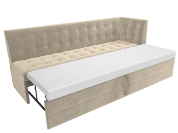 Кухонный диван Бриз с углом справа, микровельвет