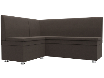 Диван кухонный угловой Уют левый угол, рогожка Амур