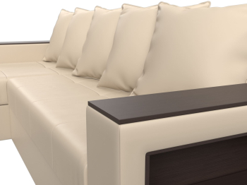 Диван угловой Дубай Лайт, экокожа, левый угол